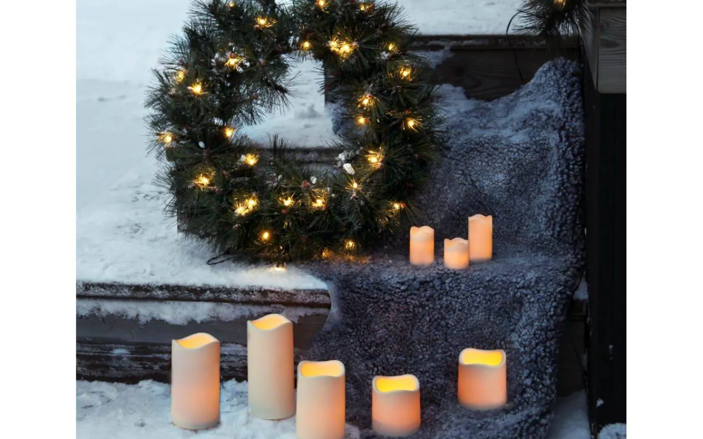 Kransar|Julpynt Utomhus<Star Trading Russian Pine Julkrans LED 50cm IP44