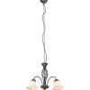Trio Lighting Rustica Takkrona 55cm 3-delad E27 rustik* Stora Taklampor Ø50-69 Cm