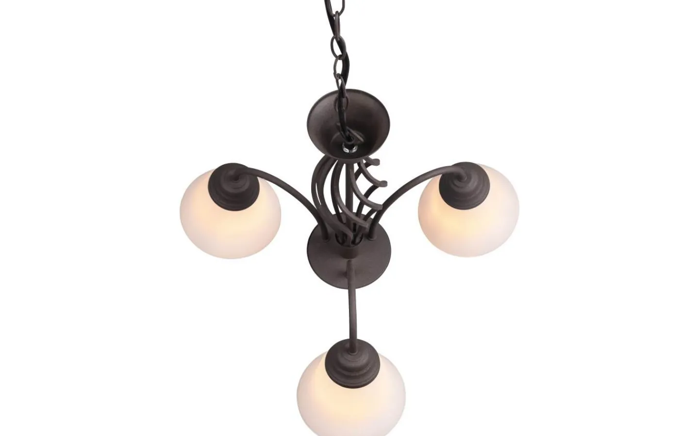 Trio Lighting Rustica Takkrona 55cm 3-delad E27 rustik* Stora Taklampor Ø50-69 Cm