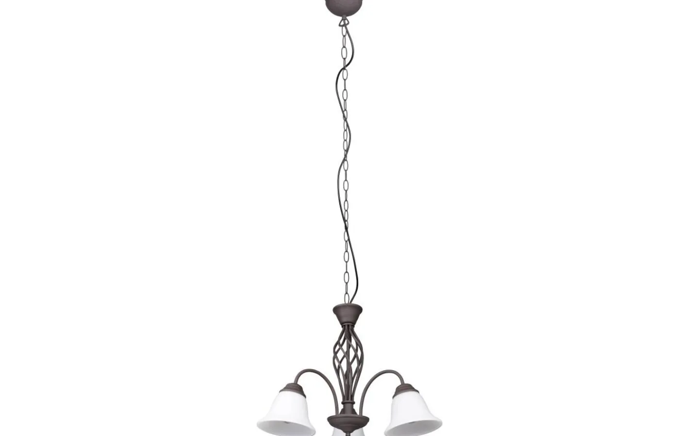 Trio Lighting Rustica Takkrona 55cm 3-delad E27 rustik* Stora Taklampor Ø50-69 Cm