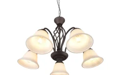 Stora Taklampor Ø50-69 Cm<Trio Lighting Rustica Takkrona 60cm 5-delad E27 rustik