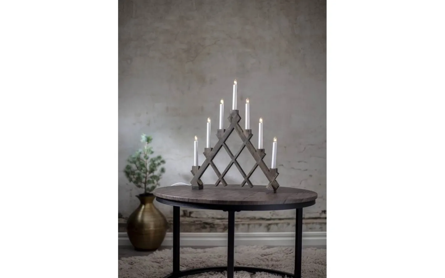 Adventsljusstakar 31-60 Cm<Star Trading Rut Adventsljusstake Brun 53cm