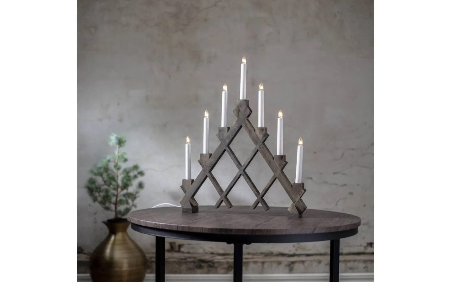 Adventsljusstakar 31-60 Cm<Star Trading Rut Adventsljusstake Brun 53cm