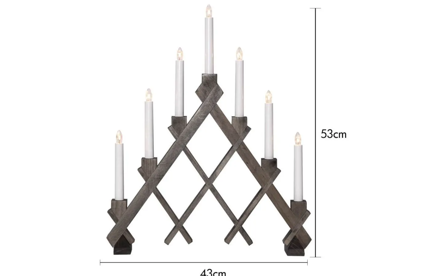 Adventsljusstakar 31-60 Cm<Star Trading Rut Adventsljusstake Brun 53cm