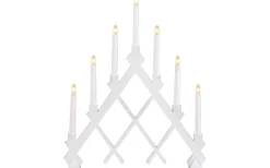 Rut Adventsljusstake Vit 53cm