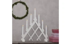 Rut Adventsljusstake Vit 53cm