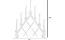 Rut Adventsljusstake Vit 53cm