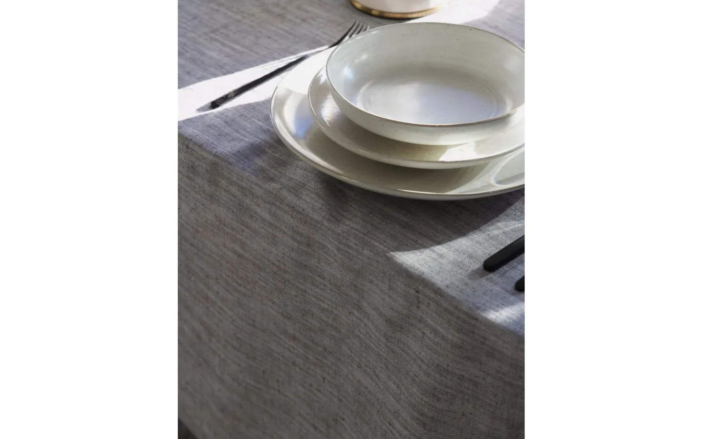 Svanefors Sabina Duk Asfalt 160x280cm* Bordsdukar