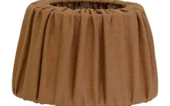 Enfärgade Runda Lampskärmar|Plisserade Lampskärmar<Hallbergs Sabina Lampskärm Ø25cm Koppar