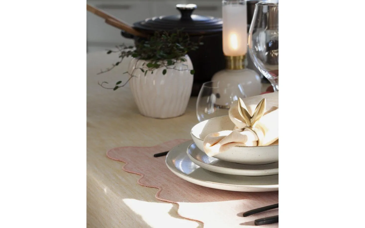 Servetter & Servettringar<Svanefors Sabina Servett Havre 45x45cm