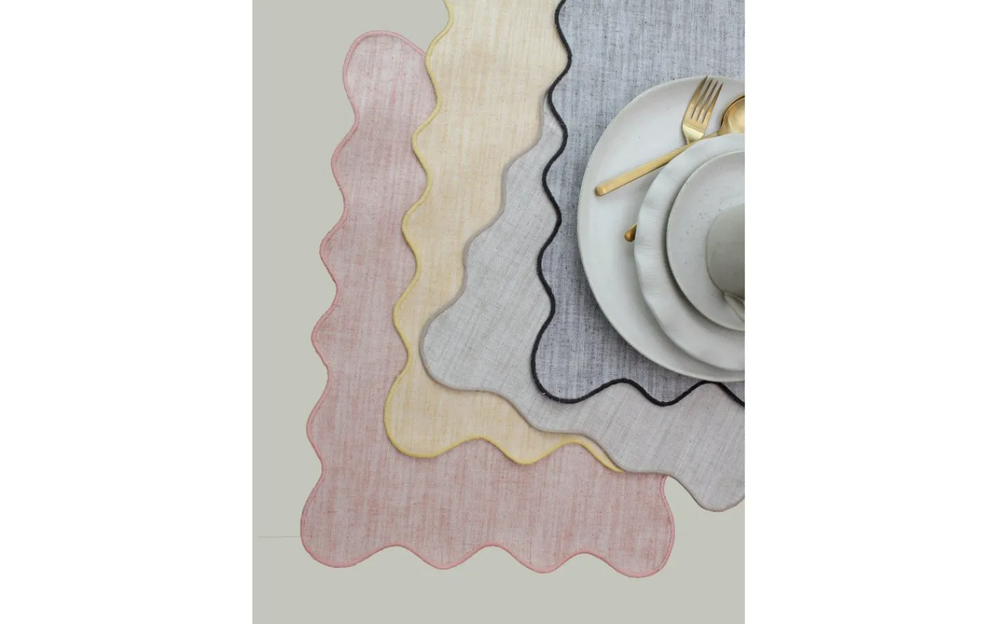 Svanefors Sabina Tablett 4P Asfalt 35x45cm* Bordstabletter