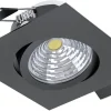 230V Led Spotlights<Eglo Saliceto Spotlight LED 2700K 6W Svart