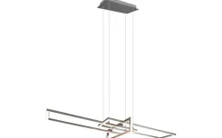 Avlånga Taklampor<Trio Lighting Salinas Takpendel LED i borstat stål