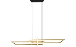 Avlånga Taklampor<Trio Lighting Salinas Takpendel LED matt mässing/matt svart