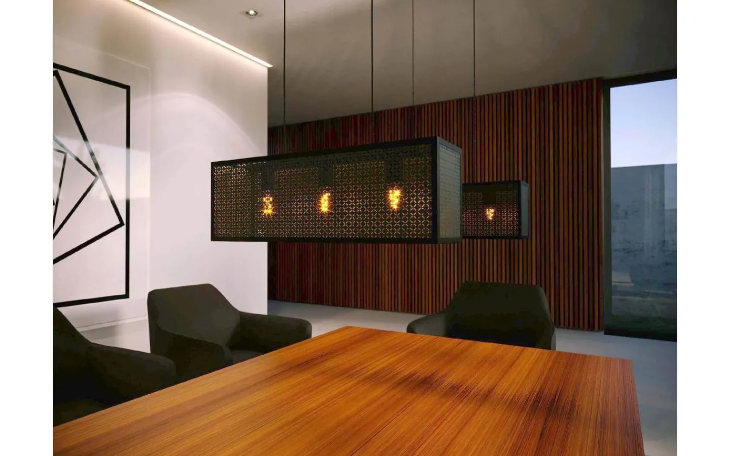 Eglo Sallicano Taklampa 73cm Svart* Avlånga Taklampor