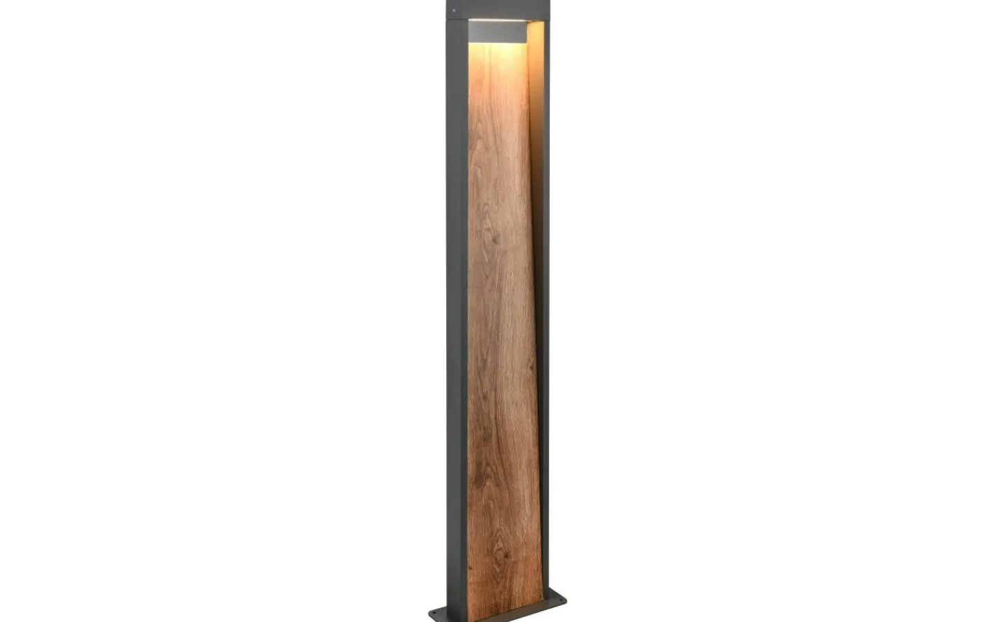 Trio Lighting Salmon Pollare 60cm LED trä/antracit IP44* Pollare & Grindlyktor