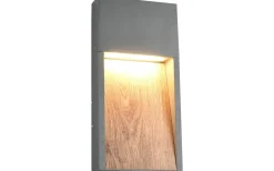Vägglampor Utomhus<Trio Lighting Salmon Vägglampa LED trä/antracit IP44