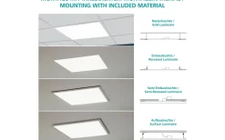 Led Paneler|Led-Armaturer<Eglo Salobrena LED-Panel 120x30cm utv/inf LED 4000K 33W Vit