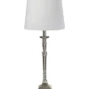 Salong Bordslampa 55cm Silver/Offwhite Lin