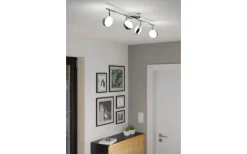 Eglo Salto Takspotlight 76cm LED 3000K 4x5,4W Krom* Avlånga Takspotlights|Takspot Med Minst 4 Lampor