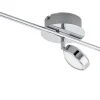 Avlånga Takspotlights|Takspot Med 3 Lampor<Eglo Salto Takspotlight 56cm LED 3000K 3x5,4W Krom