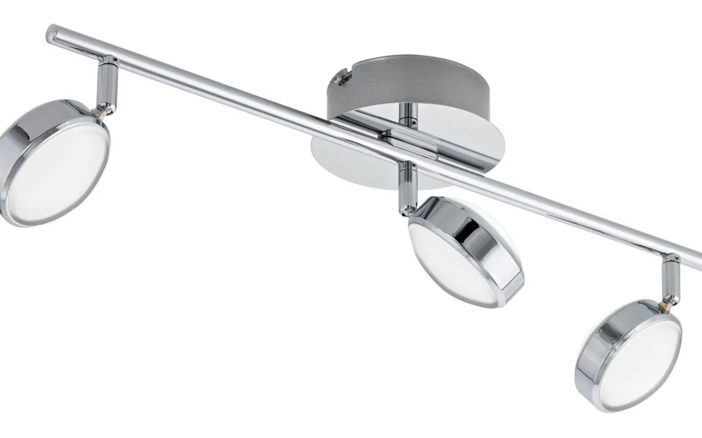 Avlånga Takspotlights|Takspot Med 3 Lampor<Eglo Salto Takspotlight 56cm LED 3000K 3x5,4W Krom