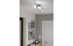 Avlånga Takspotlights|Takspot Med 3 Lampor<Eglo Salto Takspotlight 56cm LED 3000K 3x5,4W Krom