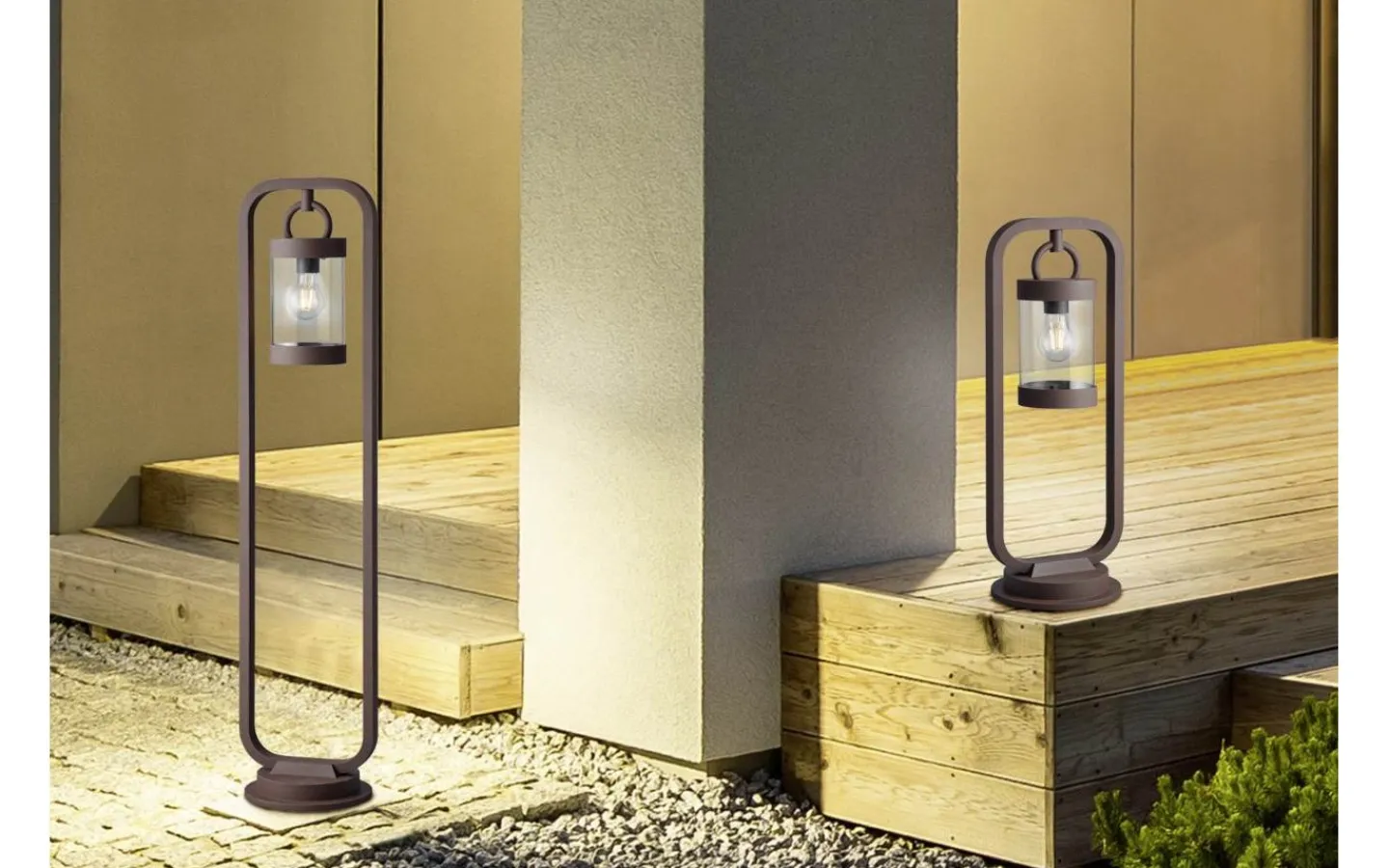 Pollare & Grindlyktor<Trio Lighting Sambesi Pollare 60cm E27 rustik IP44