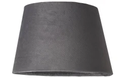 Ovala Lampskärmar<Cottex Sammet Lampskärm Oval 20,5cm Mörkgrå
