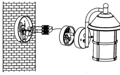 Vägglyktor<Eglo San Telmo Vägglykta 35cm Antikbrun