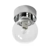 Badrumslampor Tak<ArmaturHantverk Sandhamn Plafond Ø7cm Krom/Klar IP44