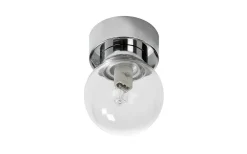 Badrumslampor Tak<ArmaturHantverk Sandhamn Plafond Ø7cm Krom/Klar IP44