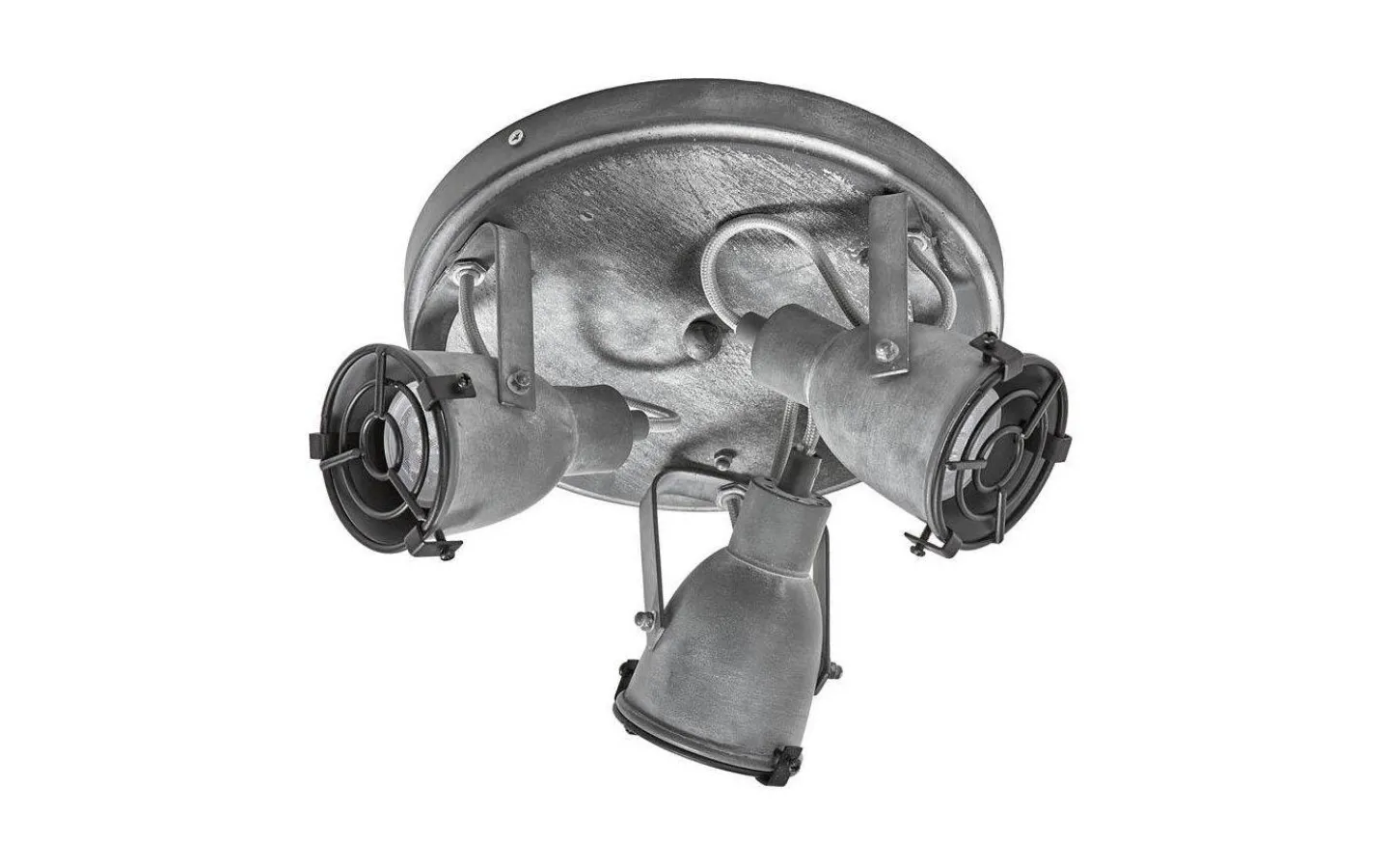 ArmaturHantverk Sandvik Takspotlight 3L Ø22cm Grå* Runda Takspotlights|Takspot Med 3 Lampor