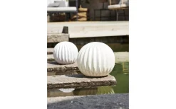 Star Trading Sandy Batteridrivet Klot i Sandstone 26cm Vit IP44* Utomhusdekorationer|Golvlampor Utomhus