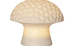 Sandy Solcellsdriven Svamp i Sandstone 16cm Vit