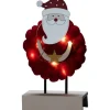 Konstsmide Santa Claus Batteridriven Bordsdekoration Bomull/Trä* Batteri Julpynt Inomhus