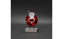 Konstsmide Santa Claus Batteridriven Bordsdekoration Bomull/Trä* Batteri Julpynt Inomhus