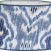 Mönstrade Lampskärmar|Ovala Lampskärmar<Hallbergs Saphia Lampskärm Oval 25cm Blå