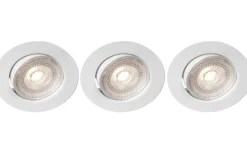 Sara 230V Spotlight 3000K 5,5W 3-pack Vit IP44