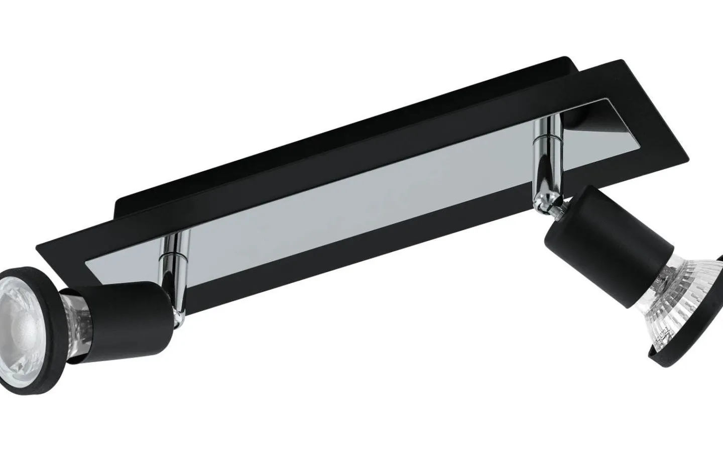 Eglo Sarria Takspotlight 30cm GU10 LED 3000K 2x4,5W Svart* Avlånga Takspotlights|Takspot Med 2 Lampor