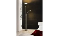 Eglo Sarrione Golvlampa 180cm LED 3000K 2,8+17W Matt Nickel* Uplight|Golvläslampor