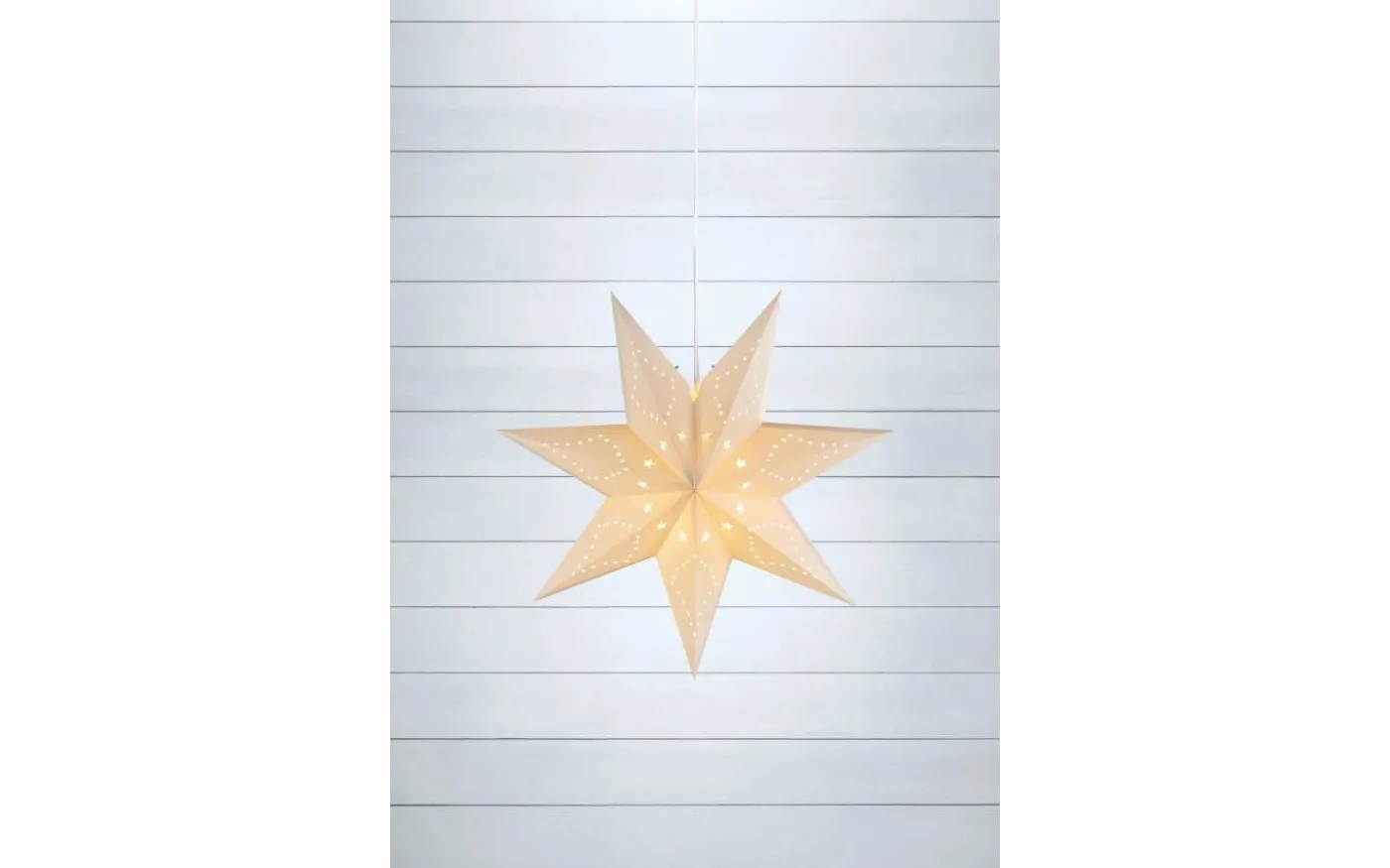 Saturnus Stjärna 45cm Vit