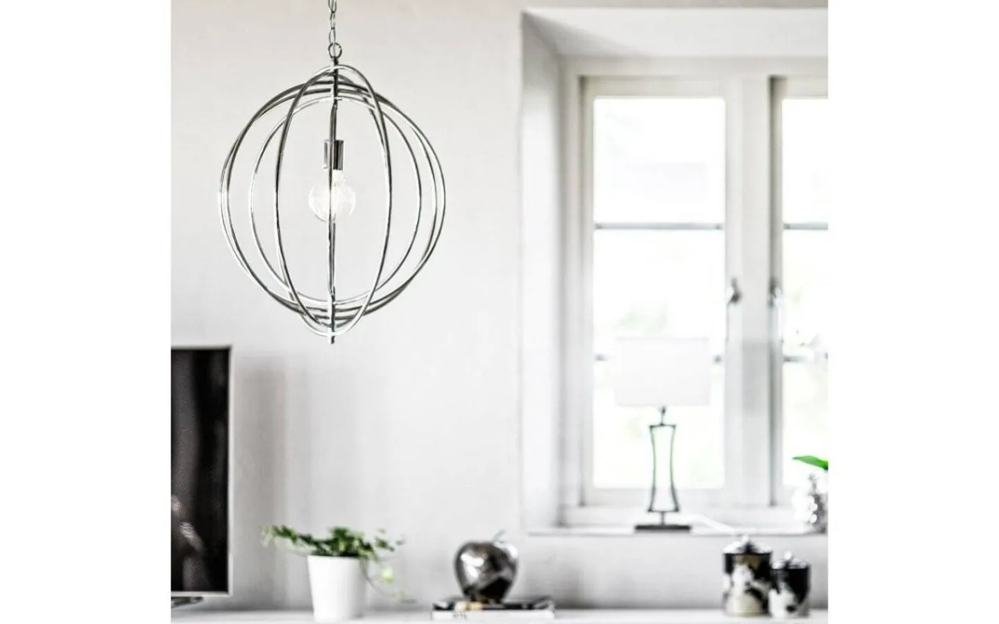 Vardagsrum|Sovrum<Cottex Saturnus Taklampa Krom