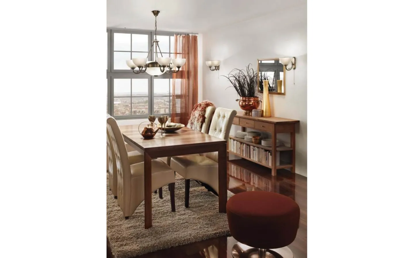 Stora Taklampor Ø70-150 Cm<Eglo Savoy Takkrona 74cm 6L Brons