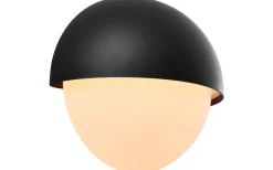 Scorpius Round Vägglampa Svart IP44