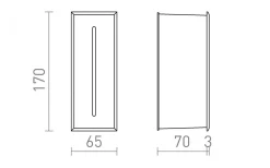 Vägglampor Utomhus<Rendl Segno Infälld Vägglampa 3W 3000K Vit IP54