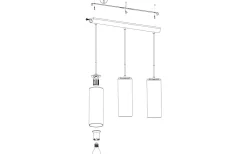 Eglo Selvino Taklampa 71cm Nickel/Guld* Avlånga Taklampor