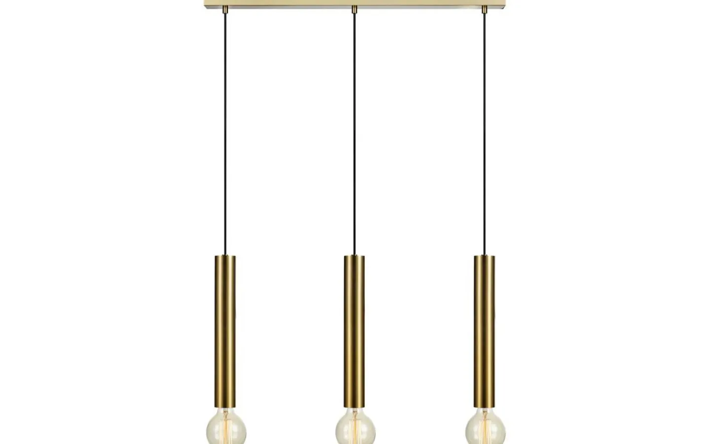 Markslojd Sencillo Taklampa 3L 75cm Mässing* Avlånga Taklampor