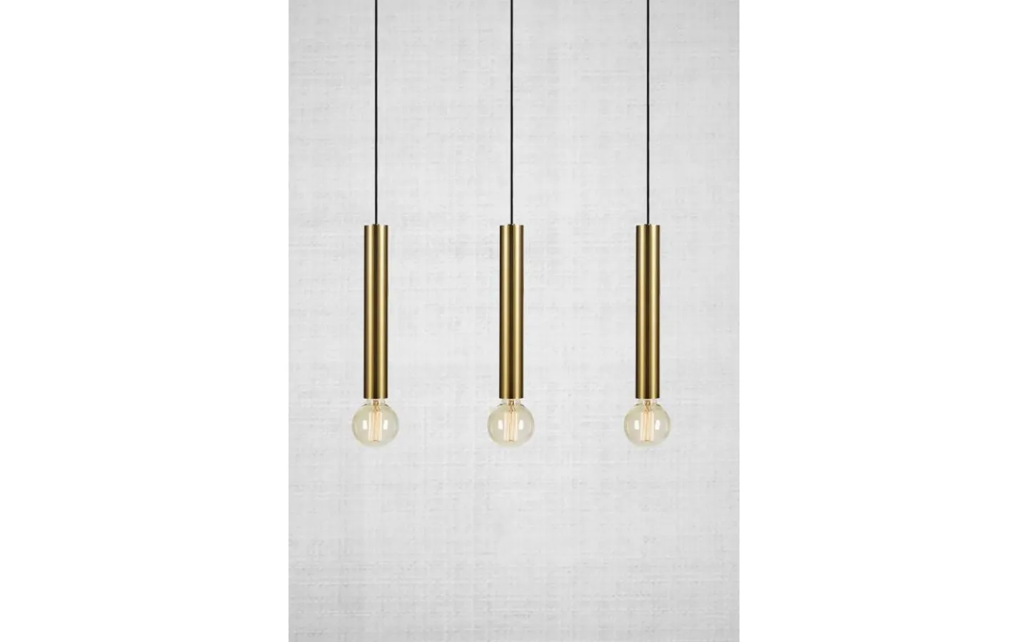 Markslojd Sencillo Taklampa 3L 75cm Mässing* Avlånga Taklampor