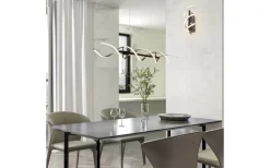 Avlånga Taklampor<Trio Lighting Sequence Takpendel LED borstad aluminium/mattsvart